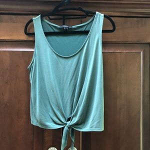 Forever21 Tie Front Cropped Tank